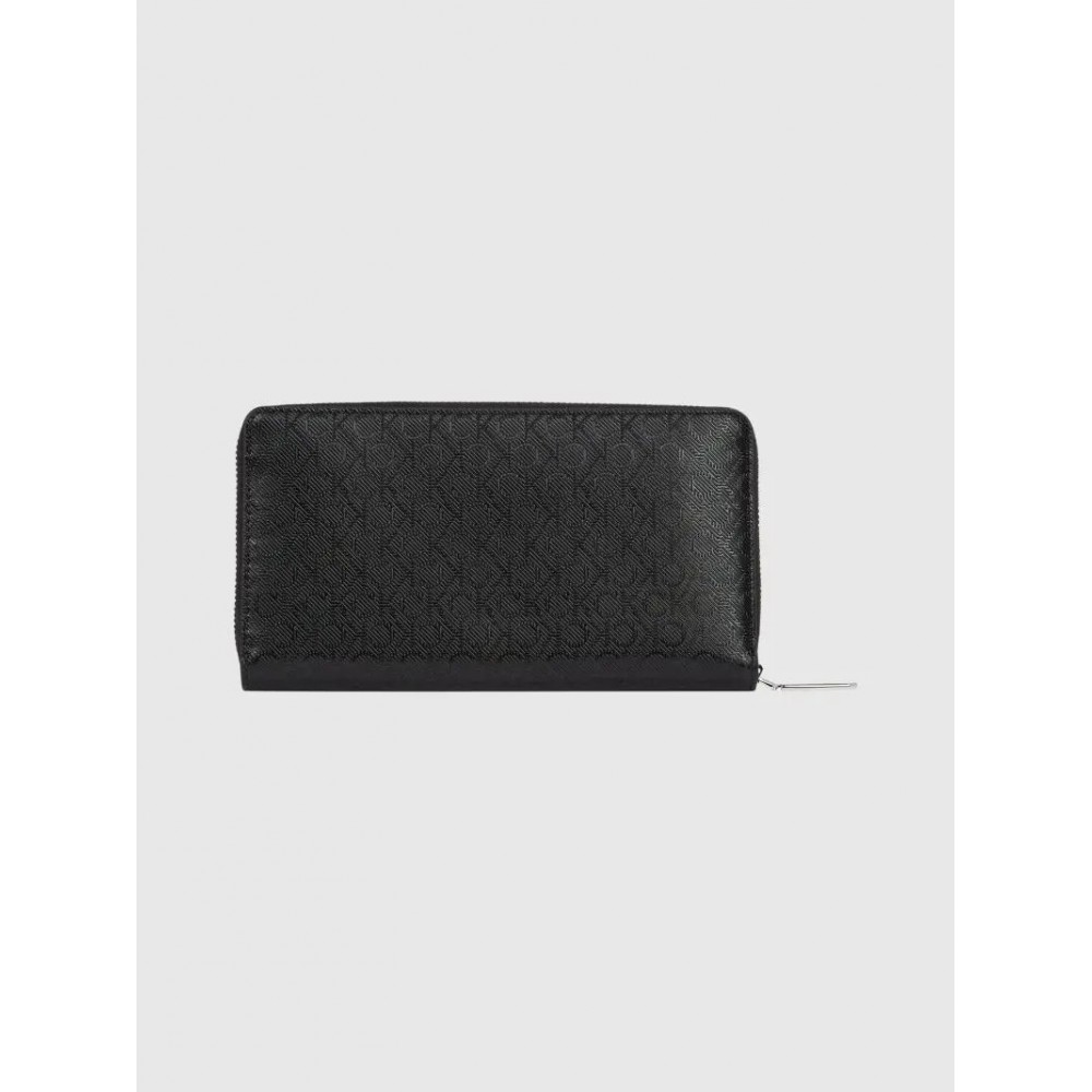 Women Wallet Calvin Klein Ck Must Xl Zip Around Mono K60K613072-0GJ Black
