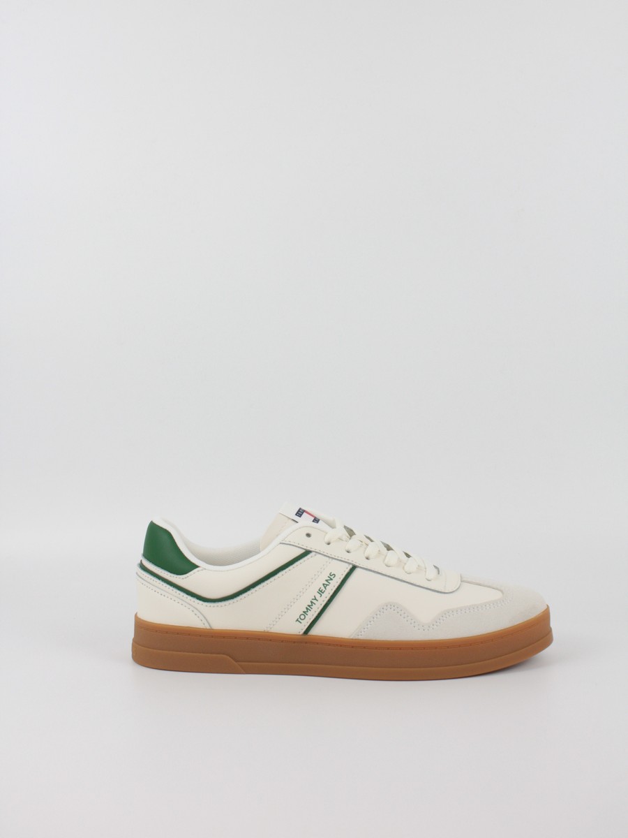 Ανδρικά Sneaker Tommy Hilfiger The Greenwich Leather EM0EM01571-YBI Μπεζ
