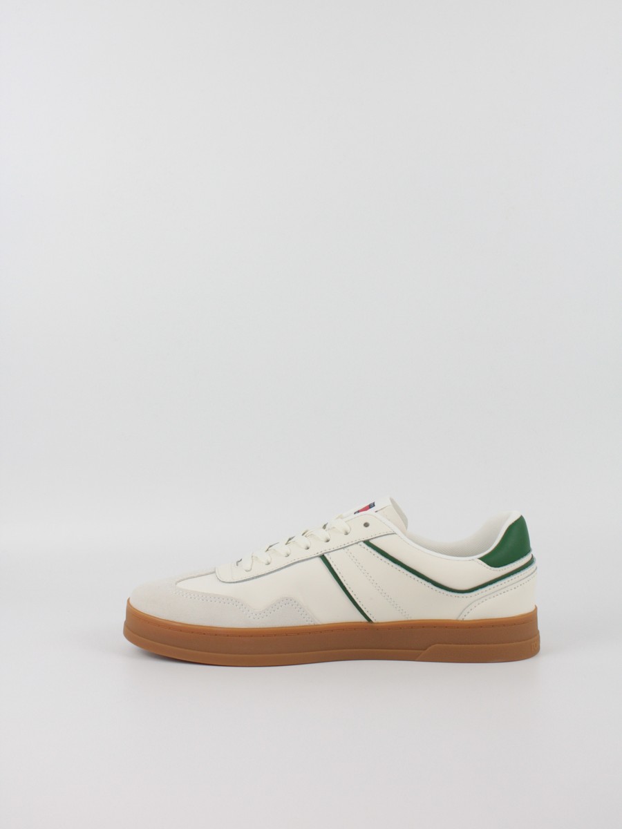 Ανδρικά Sneaker Tommy Hilfiger The Greenwich Leather EM0EM01571-YBI Μπεζ