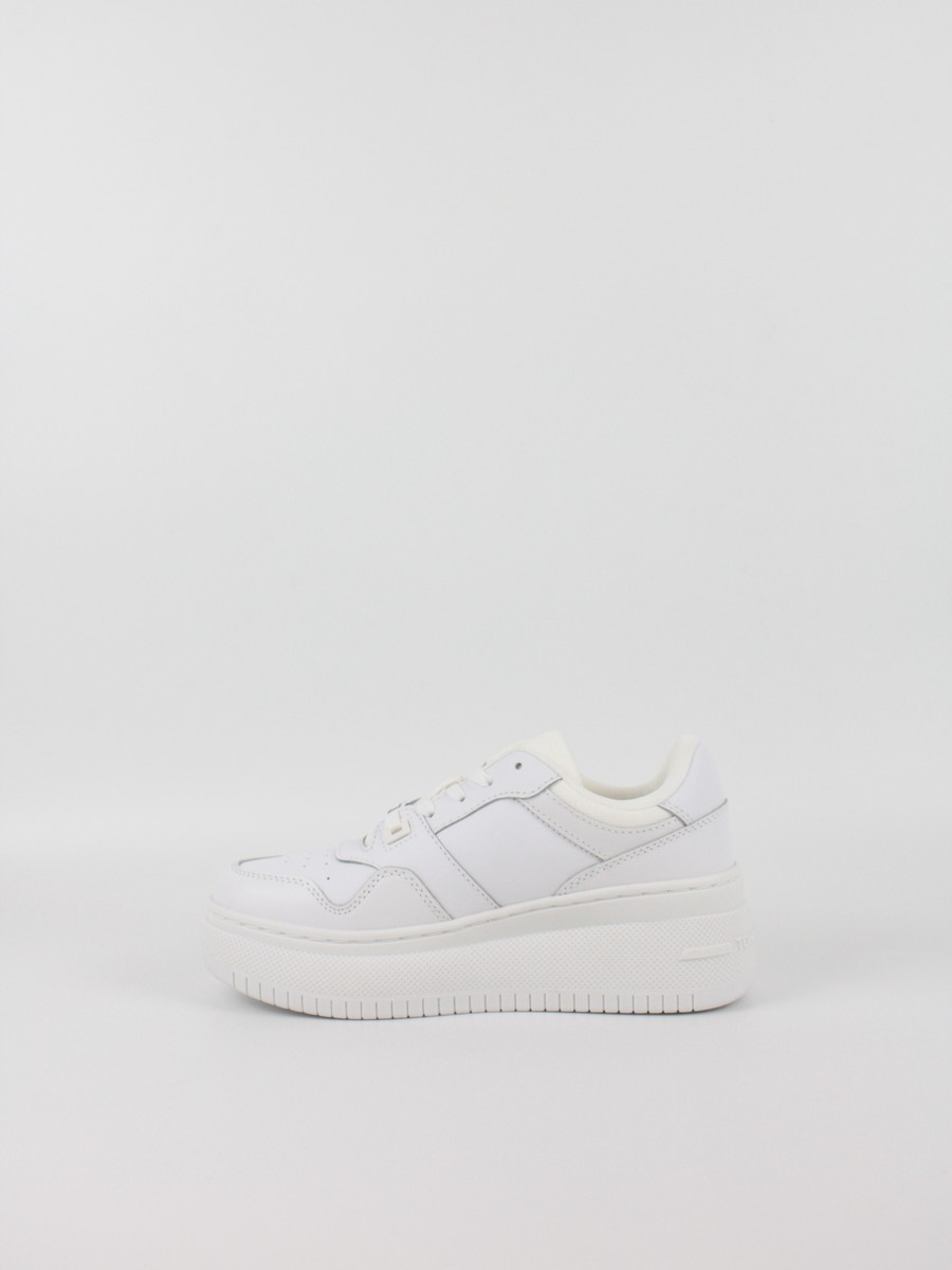 Γυναικεία Sneaker Tommy Hilfiger TjwRetro Basket Flatform Ess EN0EN02506-YBS Ασπρο