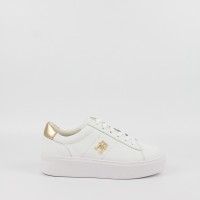 スニーカー   Woman Sneakers White FW0FW08648 YBS Women Sneaker Tommy Hilfiger Platform Court Sneaker