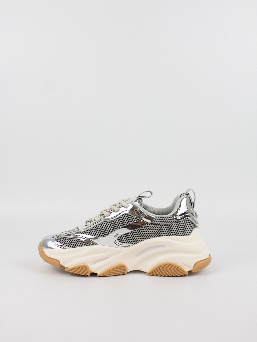 Womens Sneaker Steve Madden Possession-E SM19000033-04005-SBK Silver