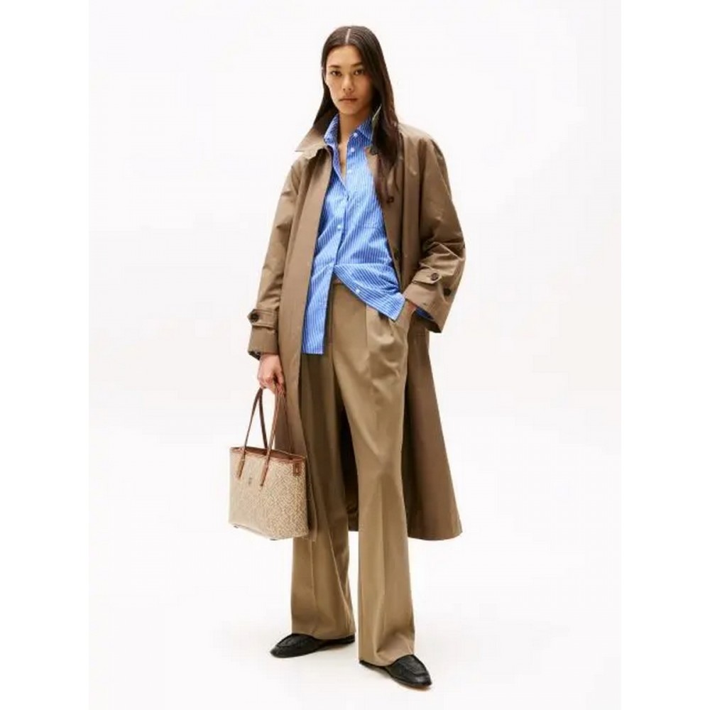 Γυναικεία Τσάντα Tommy Hilfiger Th Monoplay Tote AW0AW17416-RBT Μπεζ
