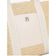 Γυναικεία Τσάντα Tommy Hilfiger Th Spring Logo Tote AW0AW17196-AA8 Μπεζ