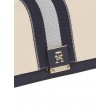 Γυναικεία Τσάντα Tommy Hilfiger Th Her Med Crossover Canvas Str AW0AW17404-DW6 Μπλε