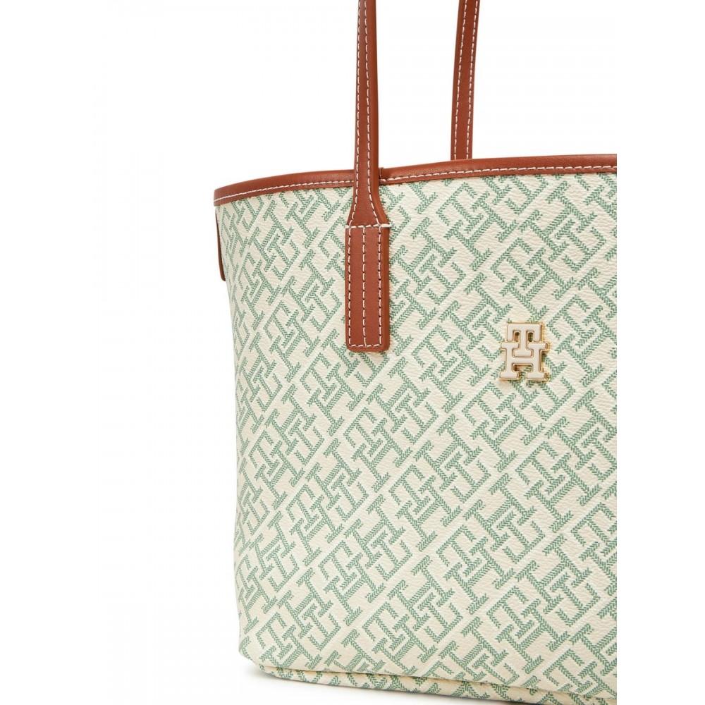 Γυναικεία Τσάντα Tommy Hilfiger Th Monoplay Mini Tote AW0AW17415-L3H Πράσινο
