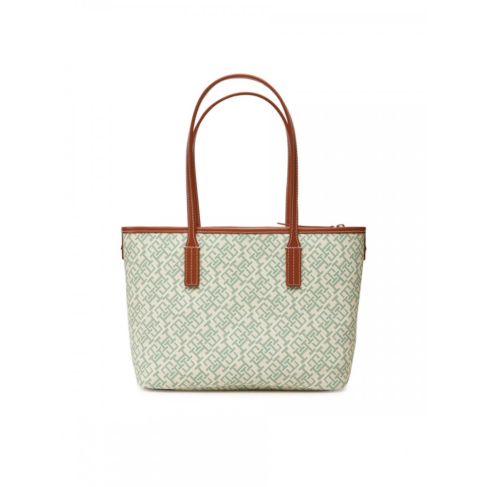 Γυναικεία Τσάντα Tommy Hilfiger Th Monoplay Mini Tote AW0AW17415-L3H Πράσινο