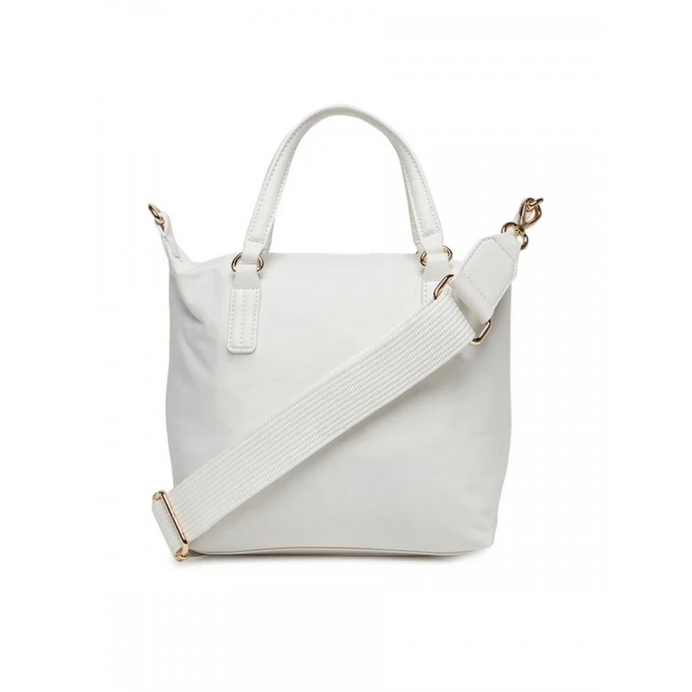 Γυναικεία Τσάντα Tommy Hilfiger Popy Small Tote Corp AW0AW17204-YBL Ασπρο