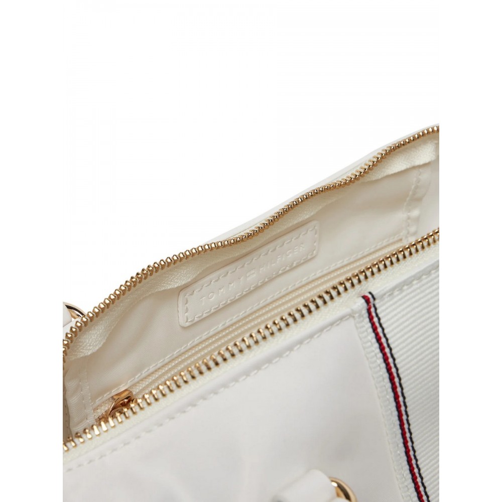 Γυναικεία Τσάντα Tommy Hilfiger Popy Small Tote Corp AW0AW17204-YBL Ασπρο