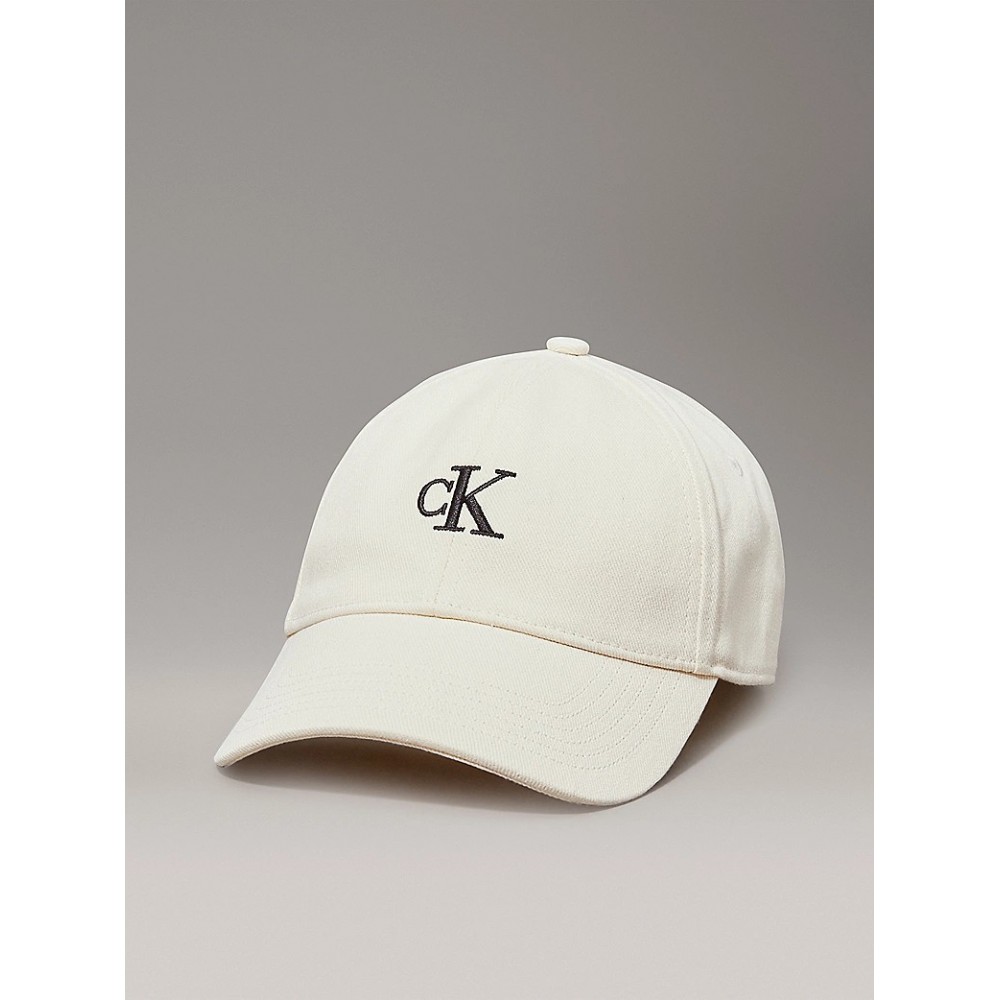 Hat Calvin klein Embroidered Monogram Cap LV04K5024G-YAE Off White
