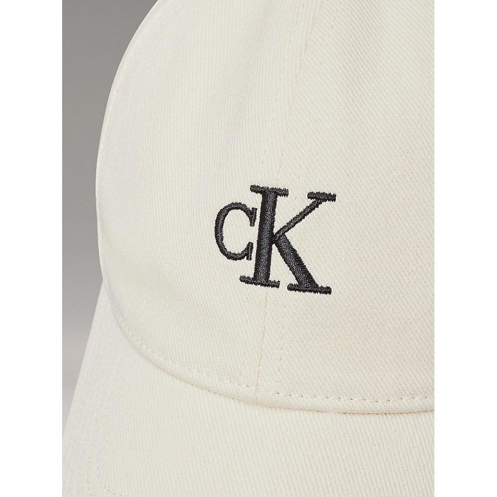 Hat Calvin klein Embroidered Monogram Cap LV04K5024G-YAE Off White