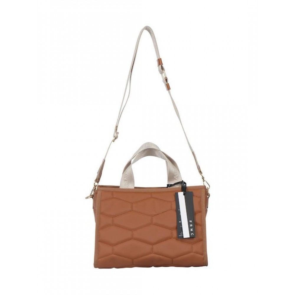 Women's Shoulder Bag FRNC 4975 TB Light Brown