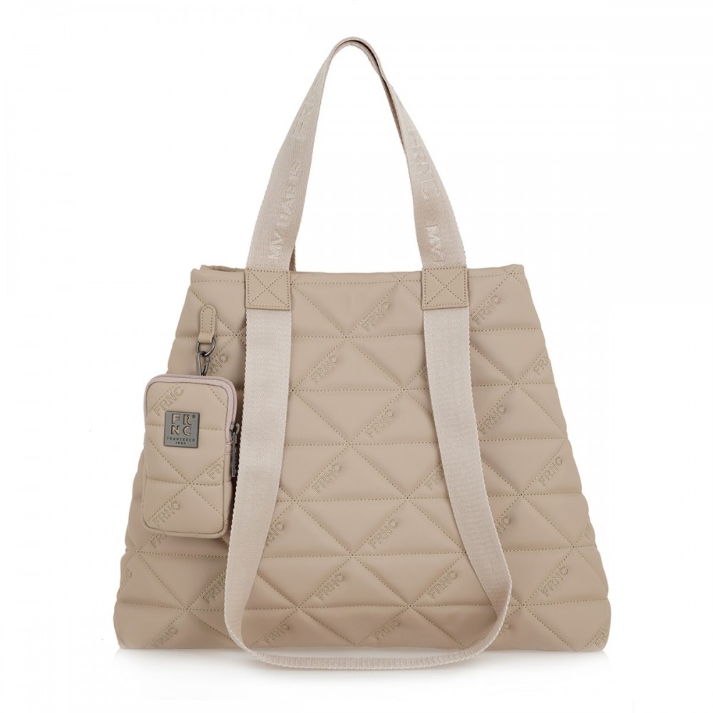 Women's Shoulder Bag FRNC 4142 BG Biege