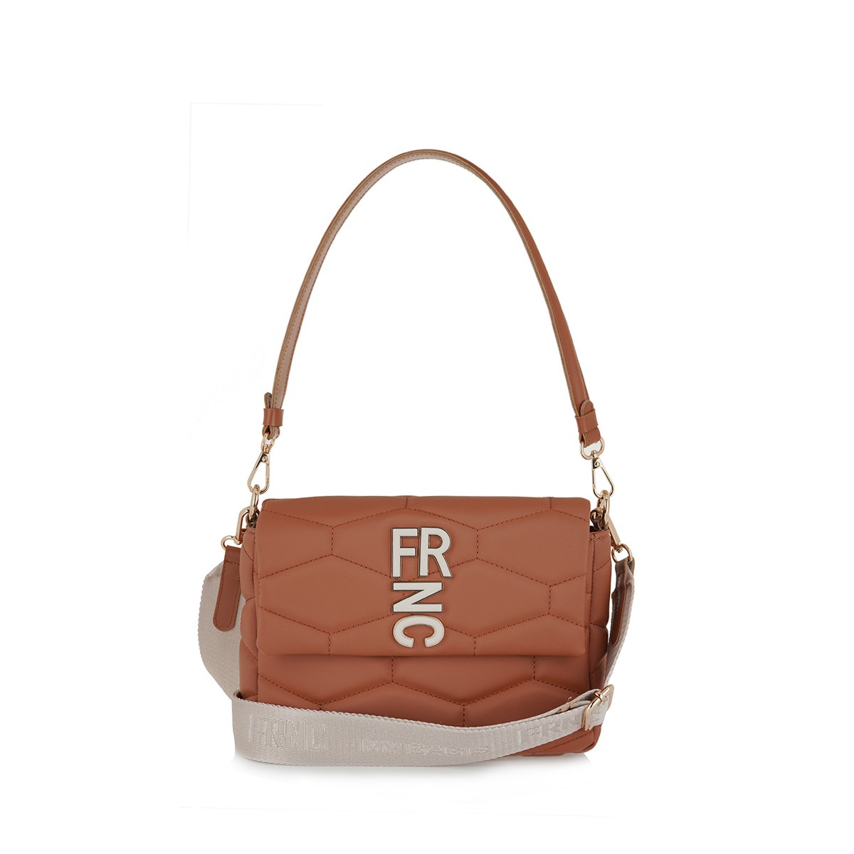 Women's Shoulder Bag FRNC 4974 TB Light Brown