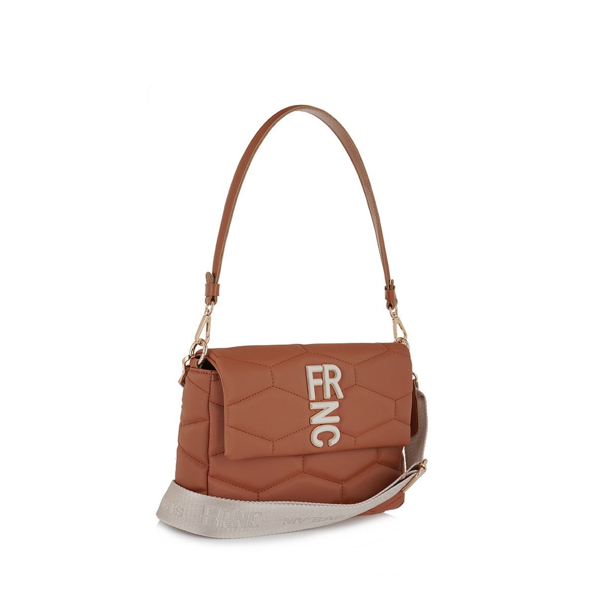 Women's Shoulder Bag FRNC 4974 TB Light Brown