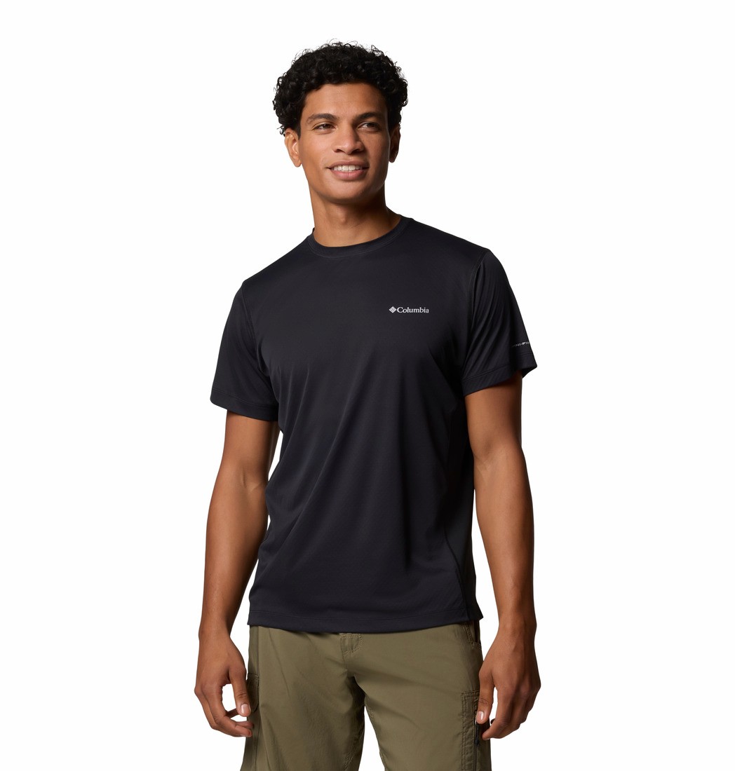 Ανδρική Μπλούζα Columbia Zero Rules™ Light SS Crew 2118501-010 Μαύρη