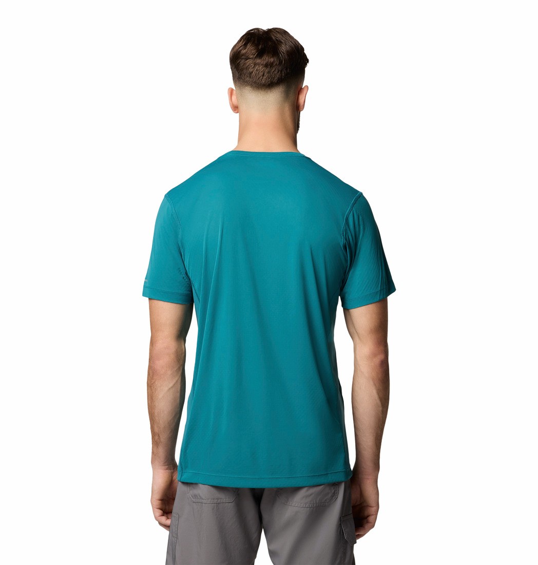 Ανδρική Μπλούζα Columbia Zero Rules™ Light SS Crew 2118501-364 Πετρόλ