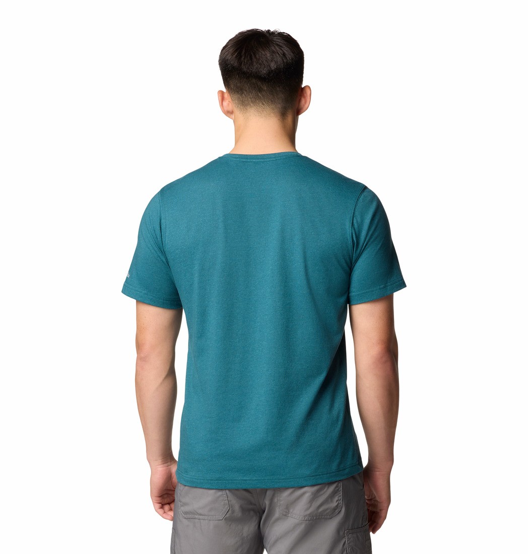 Ανδρική Μπλούζα Columbia Thistletown Hills™ Pocket Tee 2031111-364 Πετρόλ
