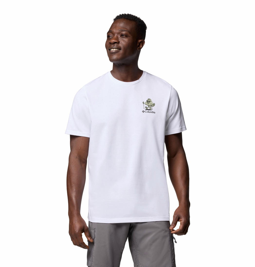 Ανδρική Μπλούζα Columbia Hageman™ Graphic Tee 2076362-102 Ασπρη
