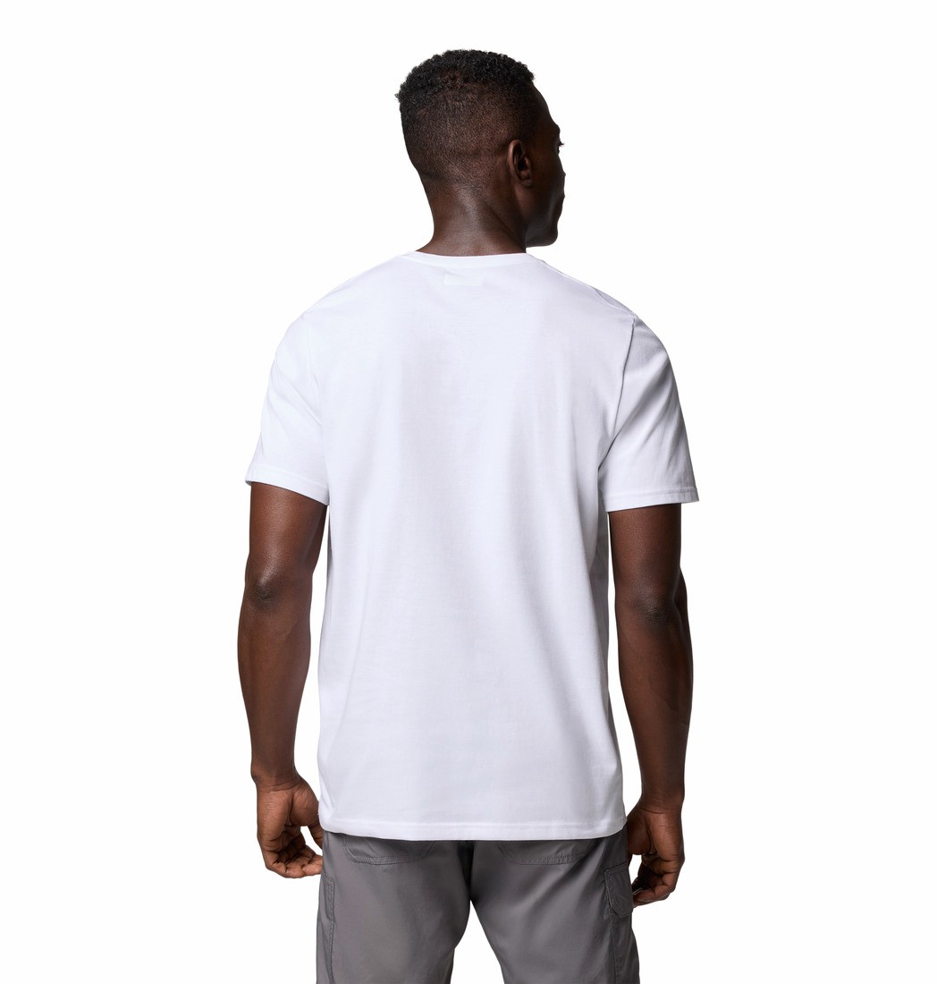 Ανδρική Μπλούζα Columbia Hageman™ Graphic Tee 2076362-102 Ασπρη