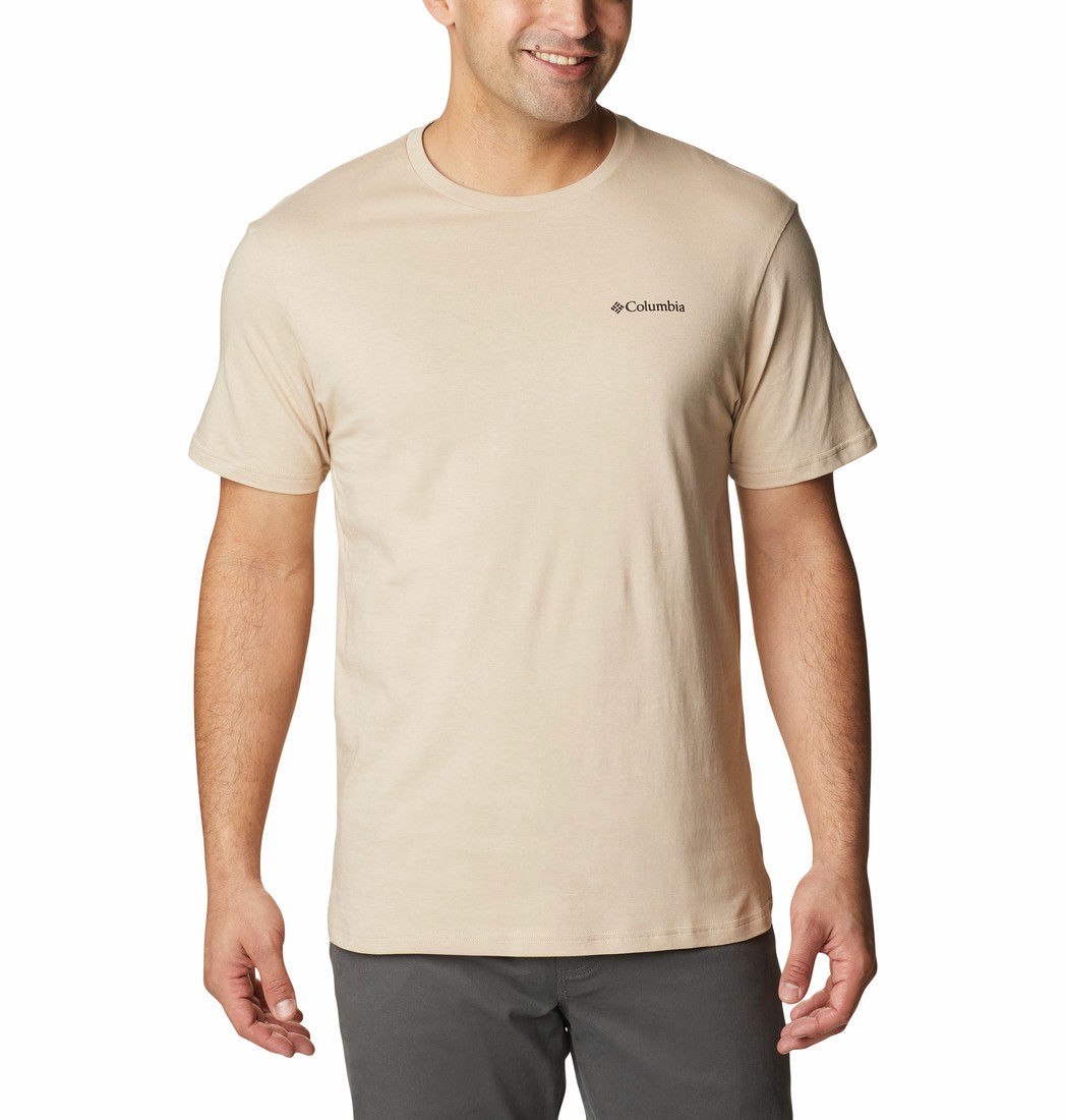 Ανδρική Μπλούζα Columbia Barton Springs™ SS Graphic Tee 2058331-271 Μπεζ