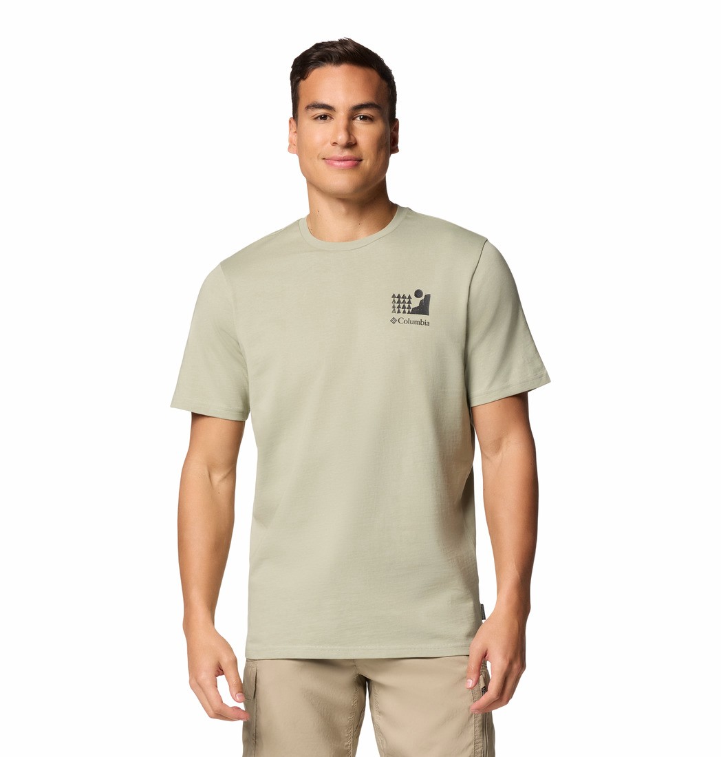 Men T-Shirt Columbia Explorers Canyon™ Back SS Tee 2036451-348 Safari