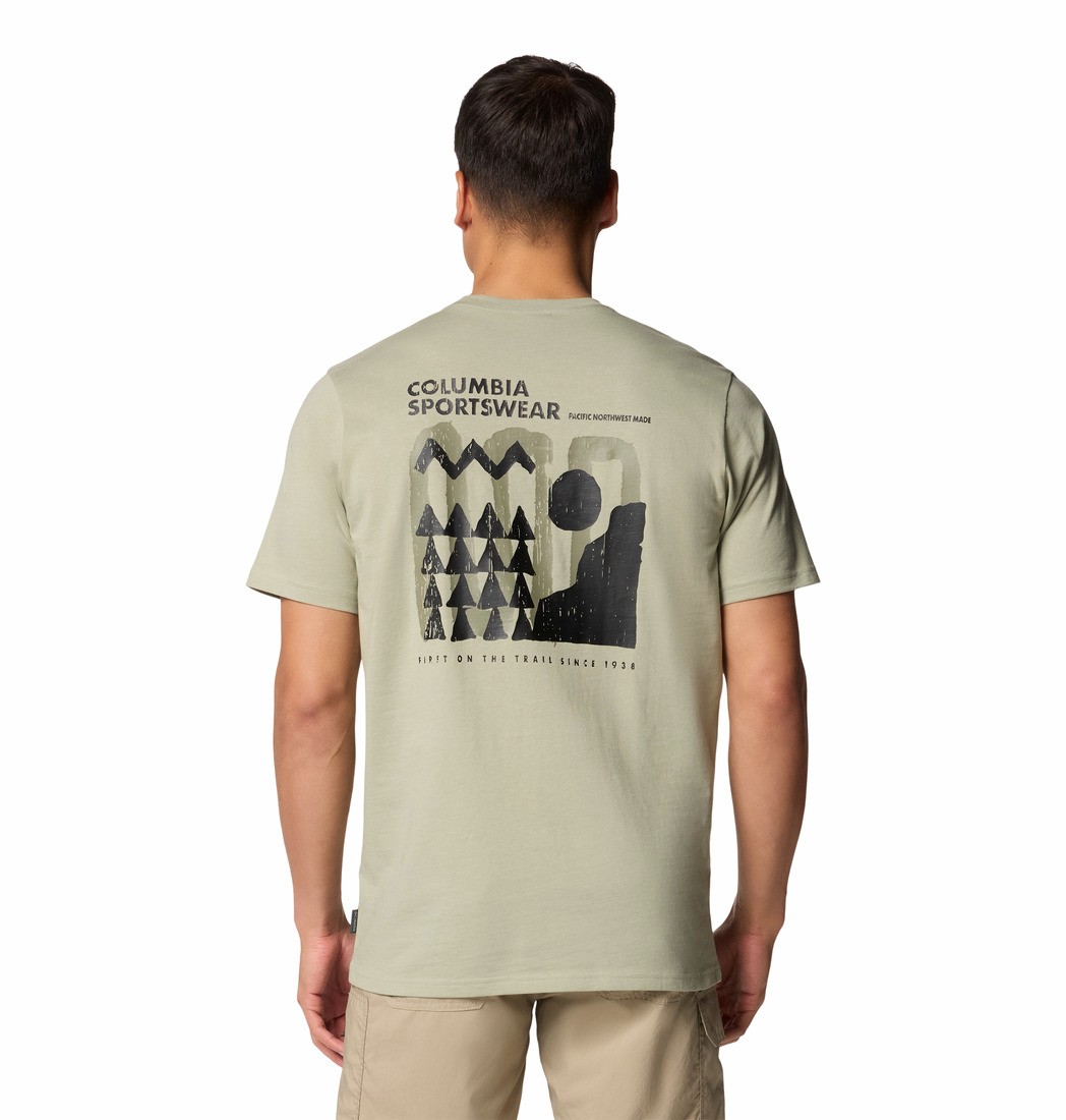 Men T-Shirt Columbia Explorers Canyon™ Back SS Tee 2036451-348 Safari