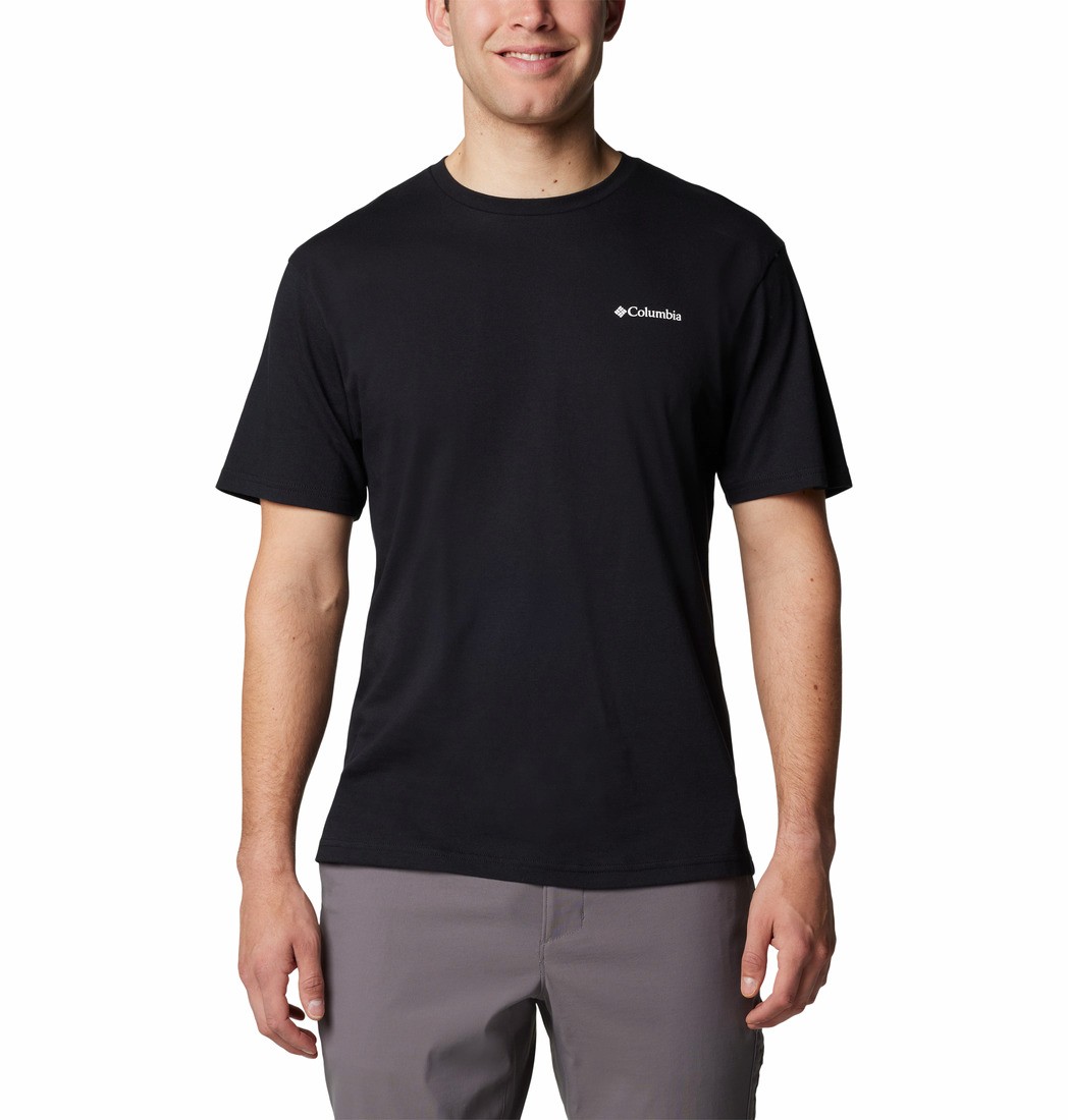 Men's Columbia North Cascades™ Short Sleeve Tee 1834041A-009 Black