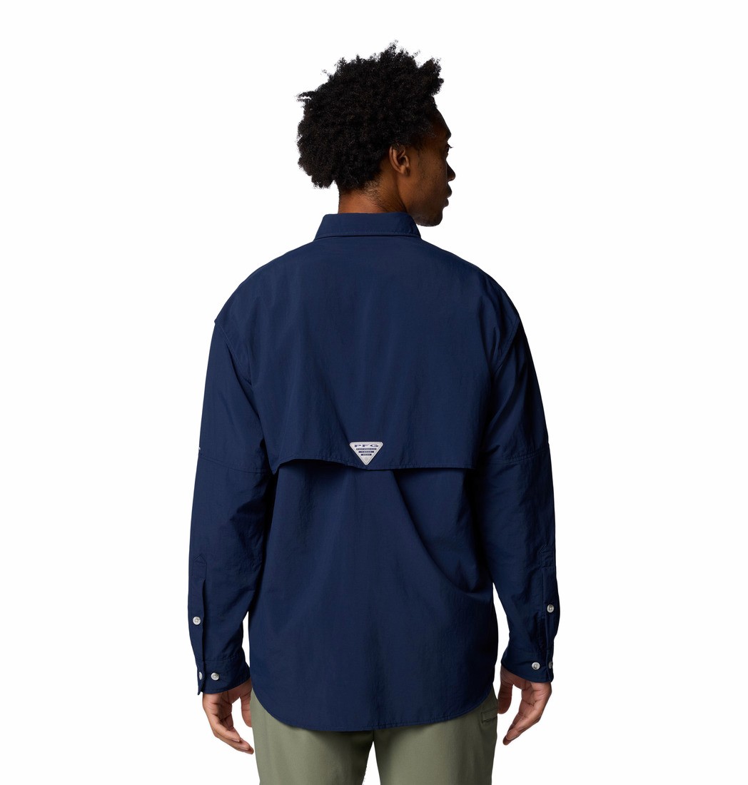 Columbia Bahama™ II L/S Shirt Men's Shirt 1011621-466 Collegiate Navy