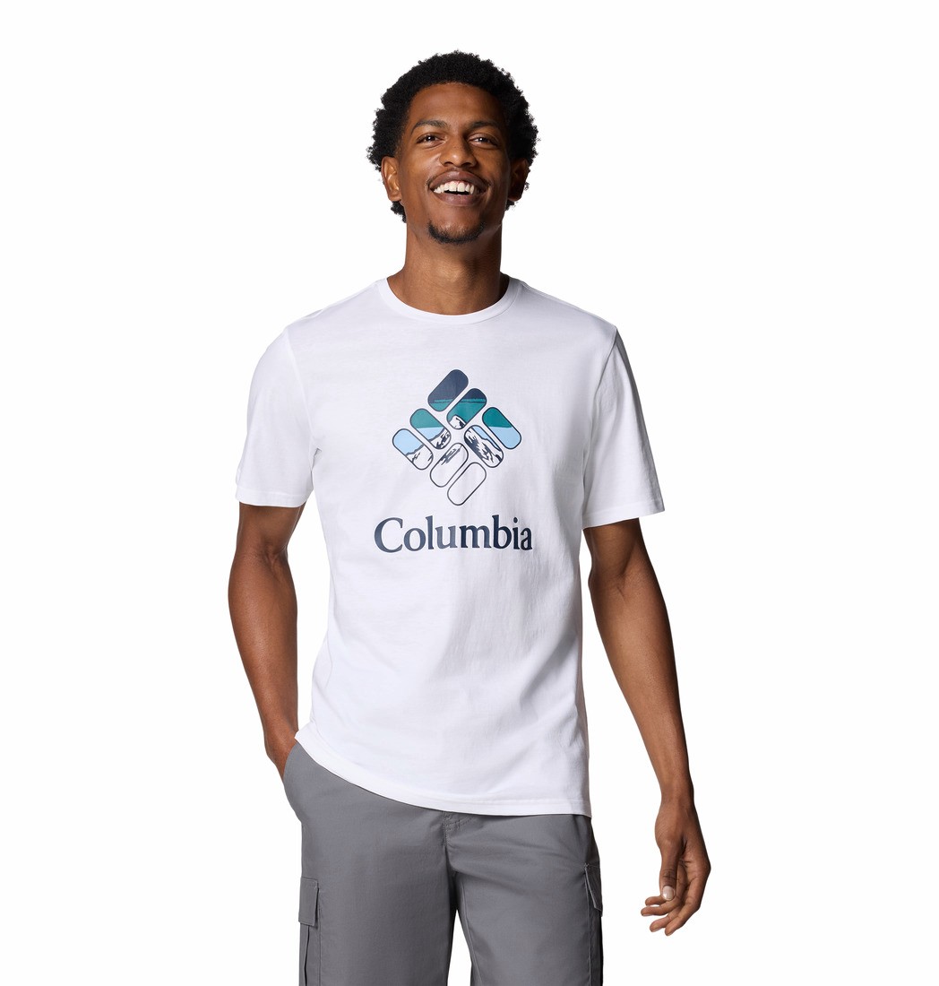 Men's Columbia Rapid Ridge™ Graphic Tee 1888813-114 White