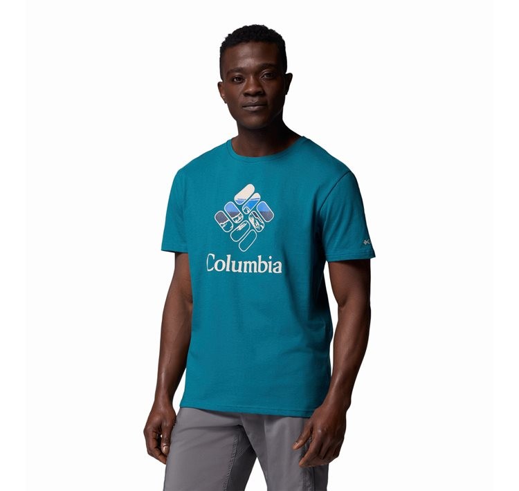 Men's Columbia Rapid Ridge™ Graphic Tee 1888813-364 River Blue