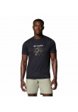 Ανδρική Μπλούζα Columbia Zero Rules™ Light SS Graphic Crew 2118541-011 Μαύρη