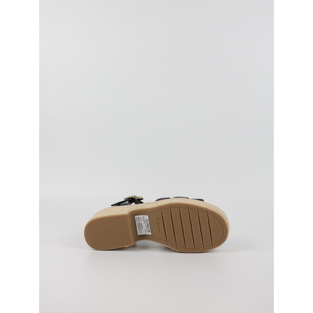 Γυναικεία Πλατφόρμα Clarks Coledale Strap 26181247 Μαύρη