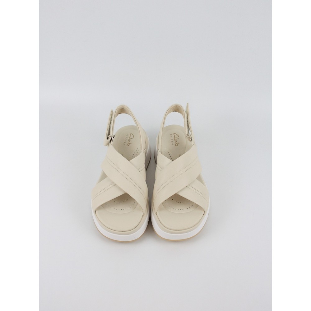 Γυναικεία Πλατφόρμα Clarks Tuscan Cross 26181470 Κρεμ