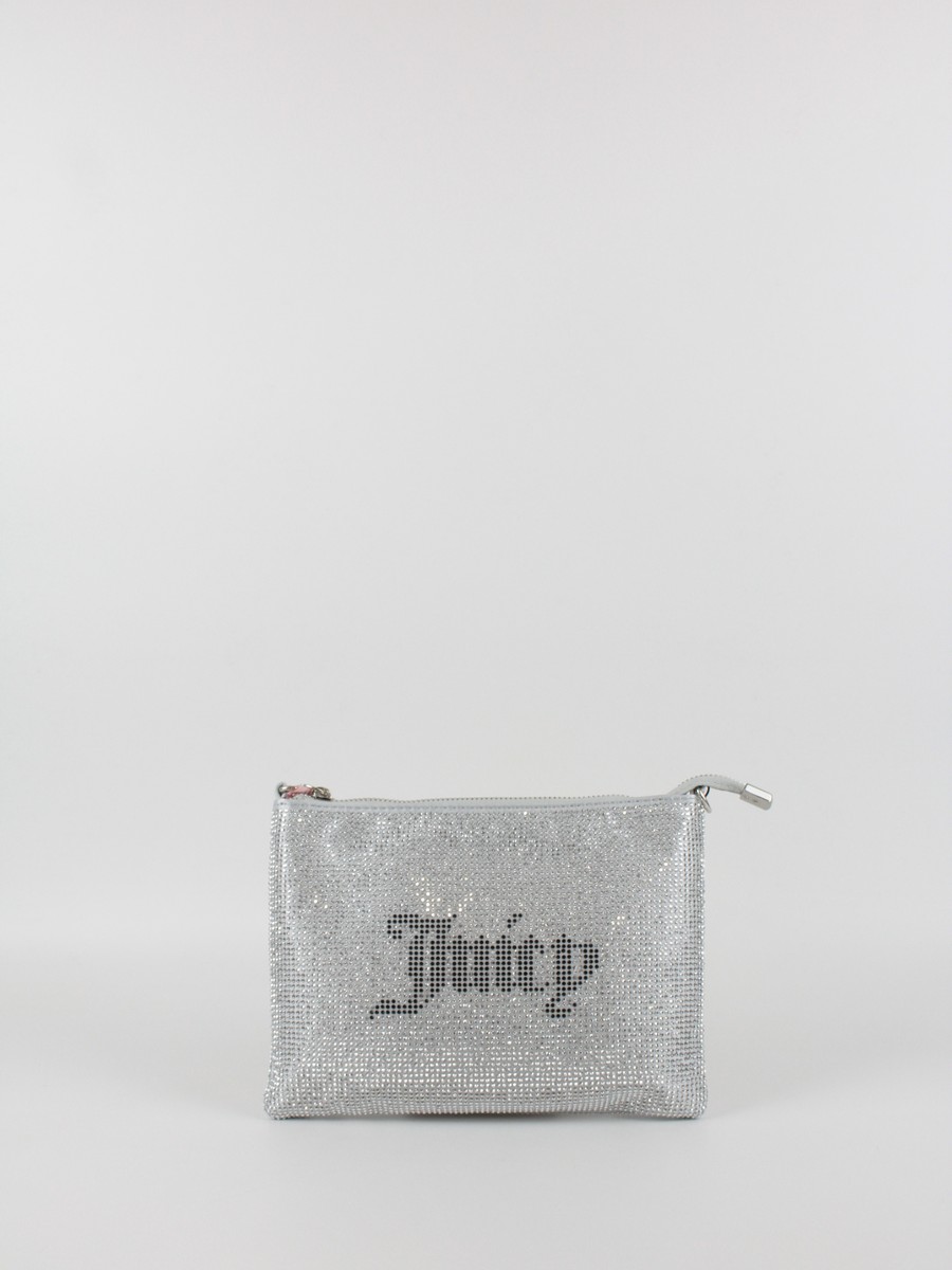 Γυναικεία Τσάντα Juicy Couture Mia Flat Pouch BEJ1M7782WPO902 Ασημί