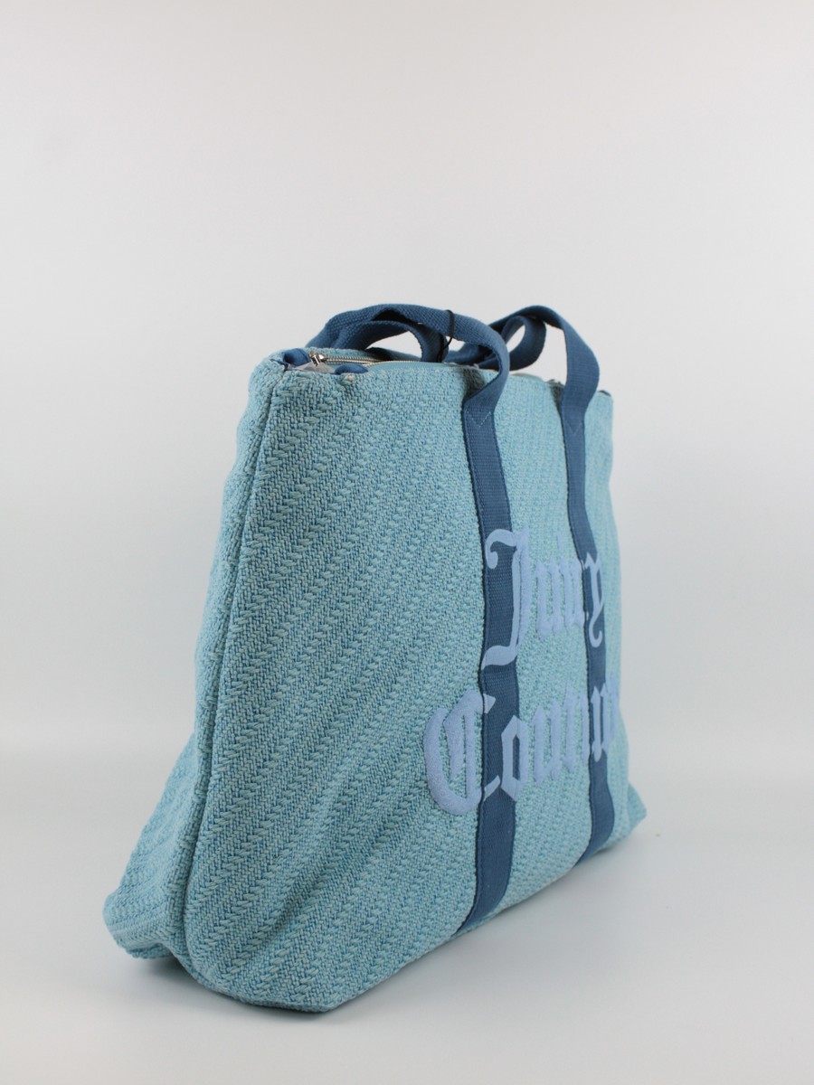 Women Bag Juicy Couture Daisy Cotton Woven Reversible Shop. BEJDA7759WPNJ20 Light Blue