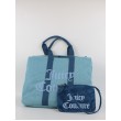 Γυναικεία Τσάντα Juicy Couture Daisy Cotton Woven Reversible Shop. BEJDA7759WPNJ20 Σιελ