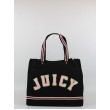 Γυναικεία Τσάντα Juicy Couture Iris Patch Canvas Large Shopping BEJIR7734WC2JBP Μαύρη