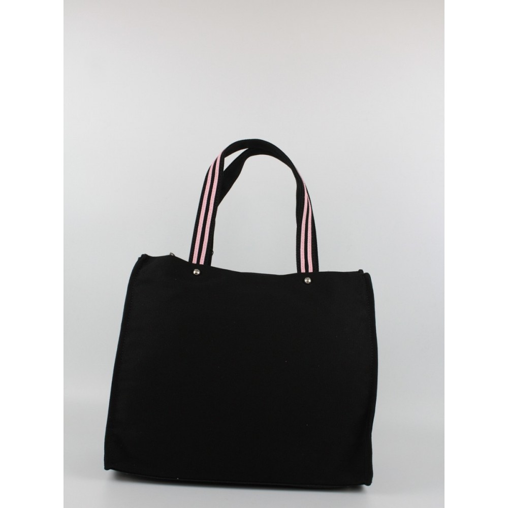 Γυναικεία Τσάντα Juicy Couture Iris Patch Canvas Large Shopping BEJIR7734WC2JBP Μαύρη