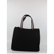 Γυναικεία Τσάντα Juicy Couture Iris Patch Canvas Large Shopping BEJIR7734WC2JBP Μαύρη