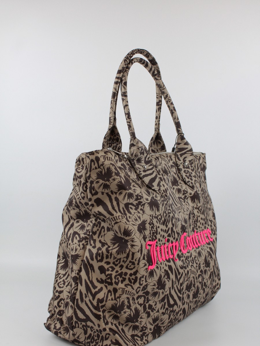 Women Bag Juicy Couture Daisy Nylon Reversible Large Shop. BEJDA7807W1AHN Leopar