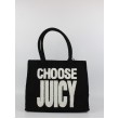 Γυναικεία Τσάντα Juicy Couture Iris Toweling Large Shopping BEJIR7814WPN000 Μαύρη