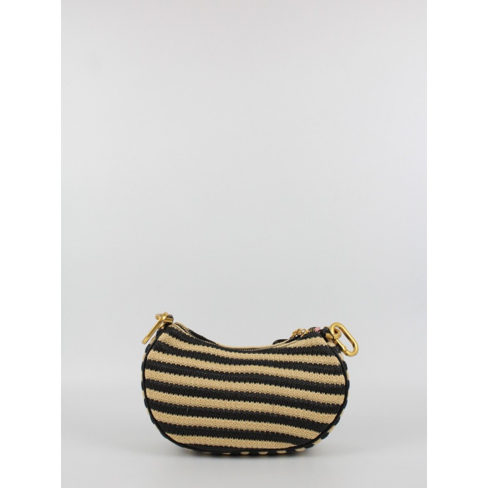 Γυναικεία Τσάντα Juicy Couture Blossom Straw Small Hobo BEJL57835W1PBN2 Μαυρη