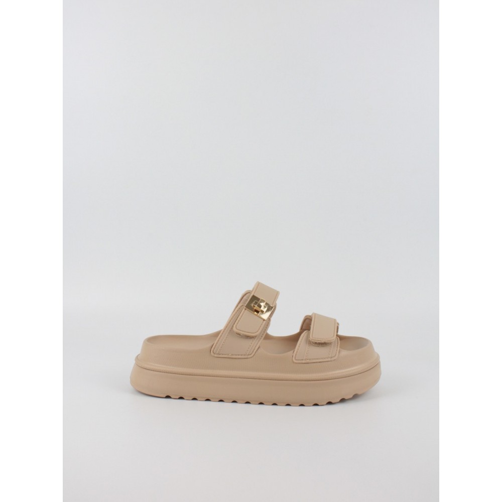 Women Flatform Steve Madden Bigschmona Jelly SM11003858-02002-166 Biege