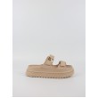 Women Flatform Steve Madden Bigschmona Jelly SM11003858-02002-166 Biege