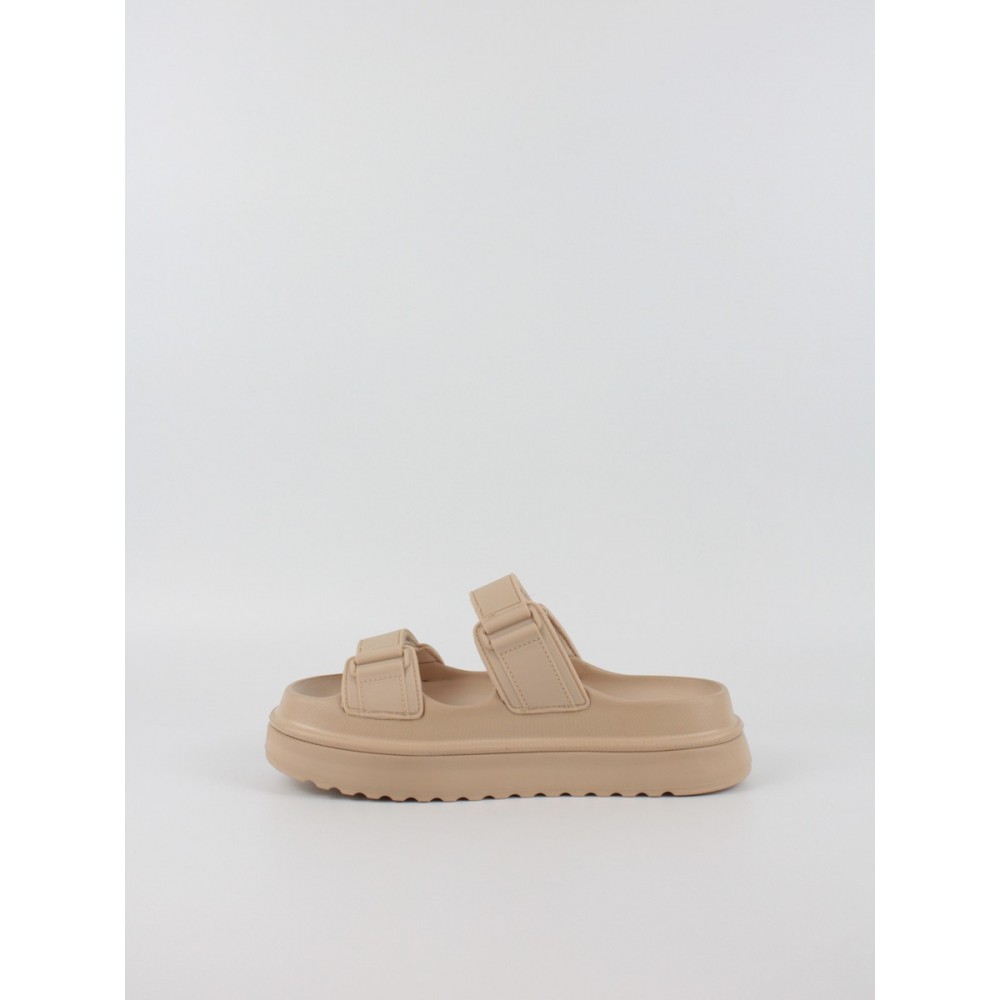 Women Flatform Steve Madden Bigschmona Jelly SM11003858-02002-166 Biege