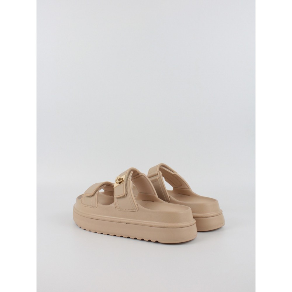 Women Flatform Steve Madden Bigschmona Jelly SM11003858-02002-166 Biege