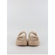 Women Flatform Steve Madden Bigschmona Jelly SM11003858-02002-166 Biege