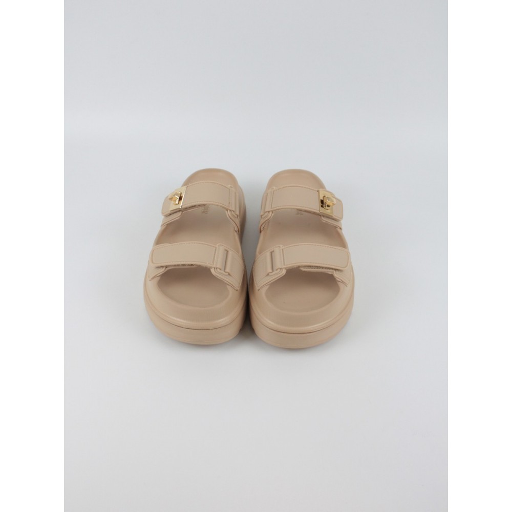 Women Flatform Steve Madden Bigschmona Jelly SM11003858-02002-166 Biege