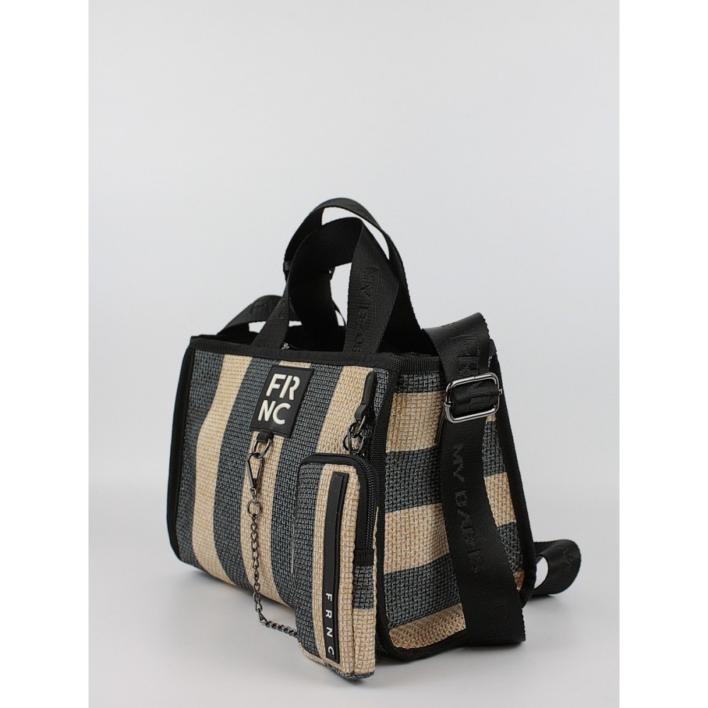 Women's Shoulder Bag FRNC 5304 BLK Black